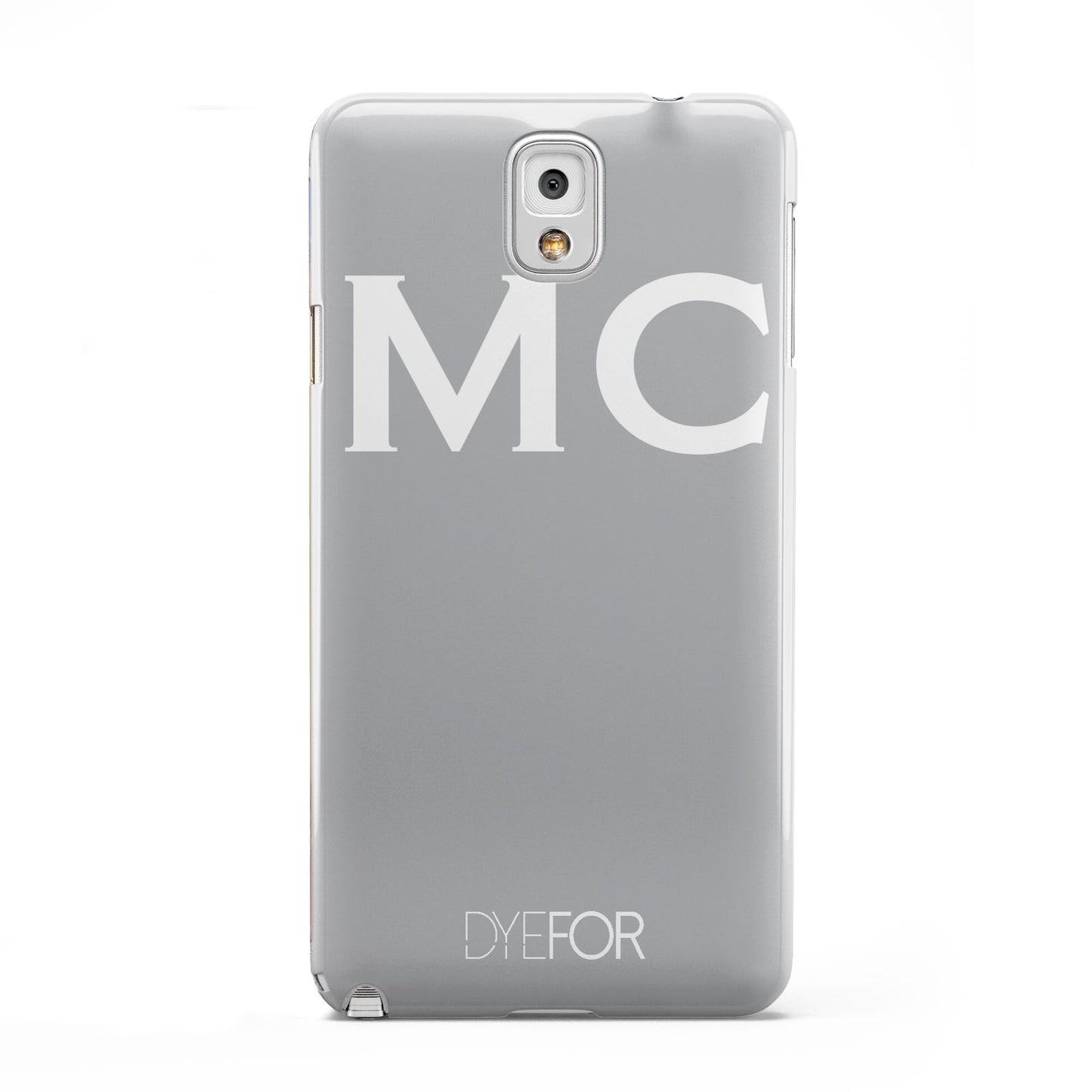 Personalised Grey White Initial Samsung Galaxy Note 3 Case