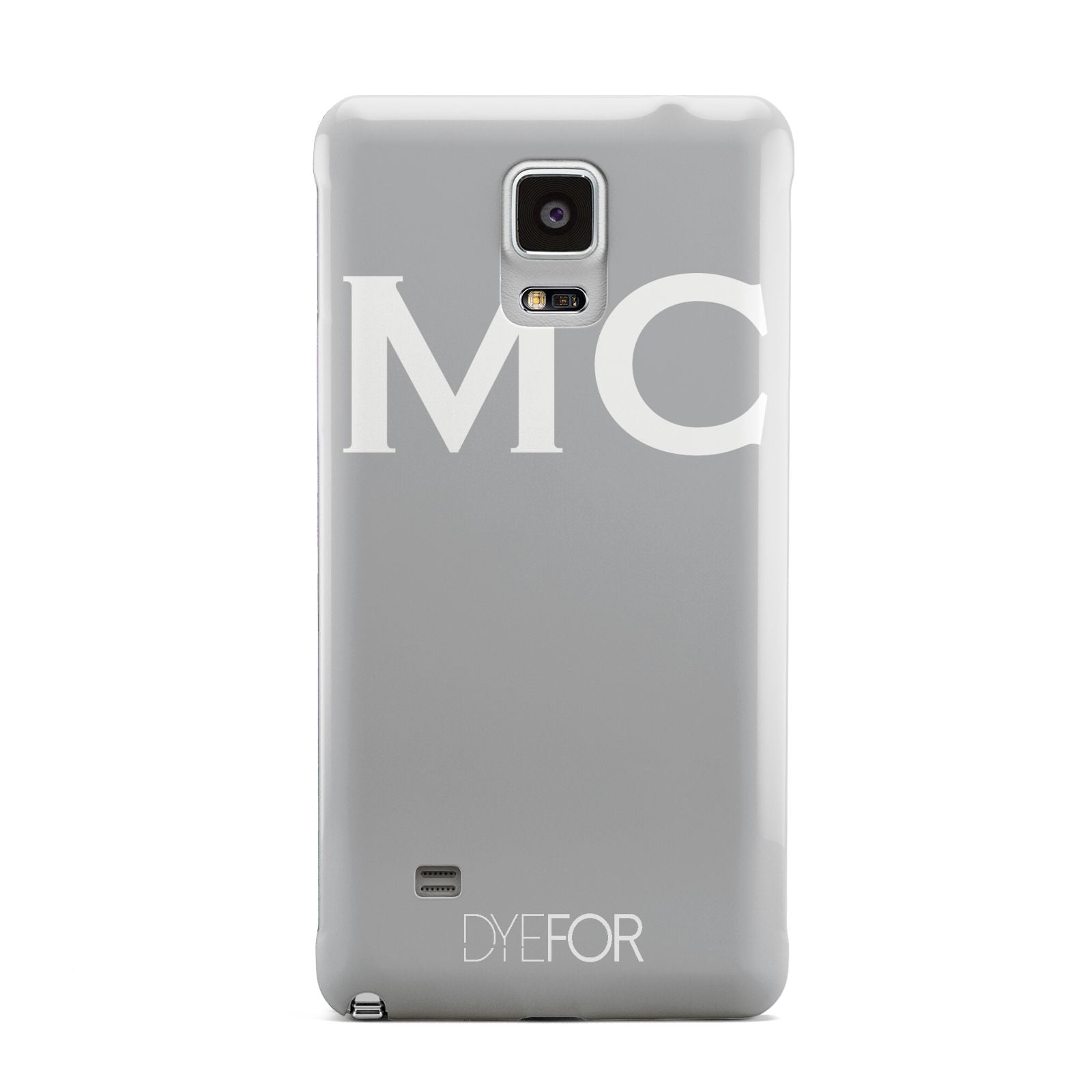 Personalised Grey White Initial Samsung Galaxy Note 4 Case