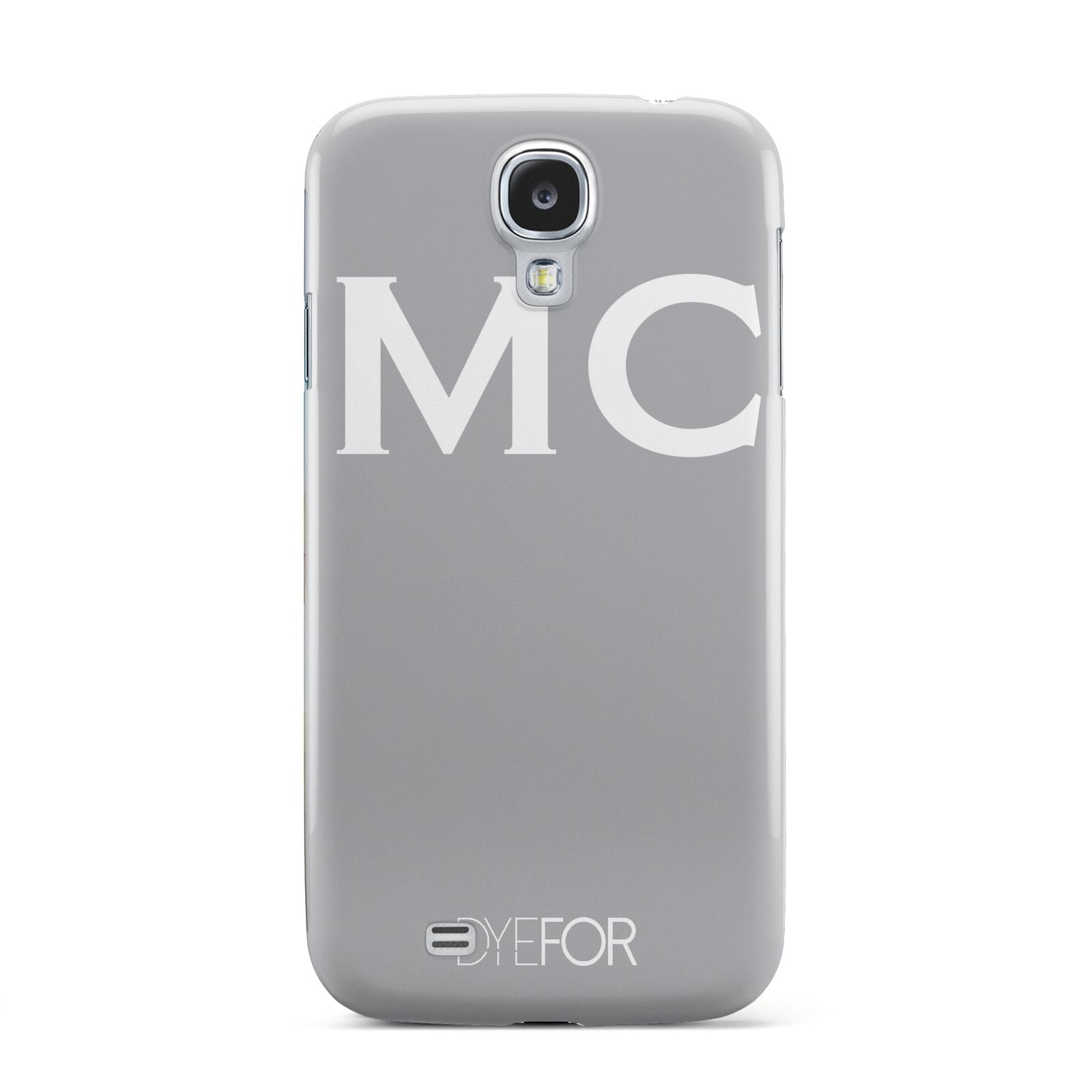 Personalised Grey White Initial Samsung Galaxy S4 Case