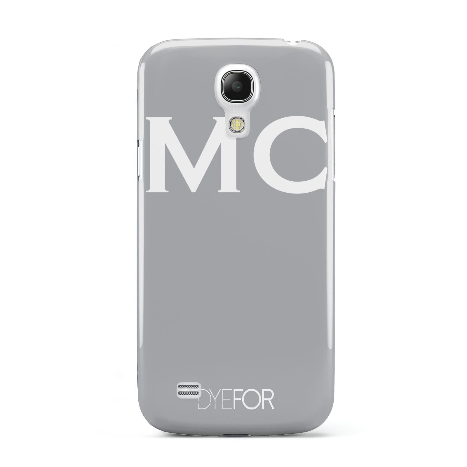 Personalised Grey White Initial Samsung Galaxy S4 Mini Case