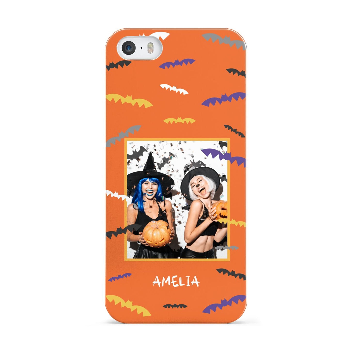 Personalised Halloween Bats Photo Upload Apple iPhone 5 Case