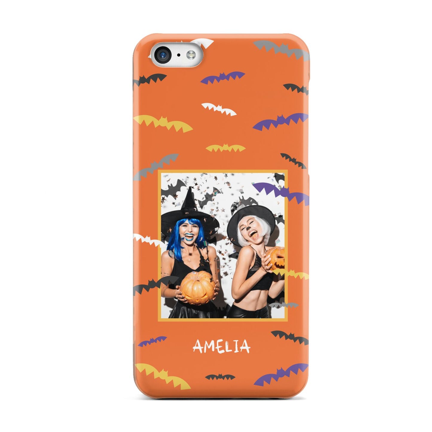 Personalised Halloween Bats Photo Upload Apple iPhone 5c Case