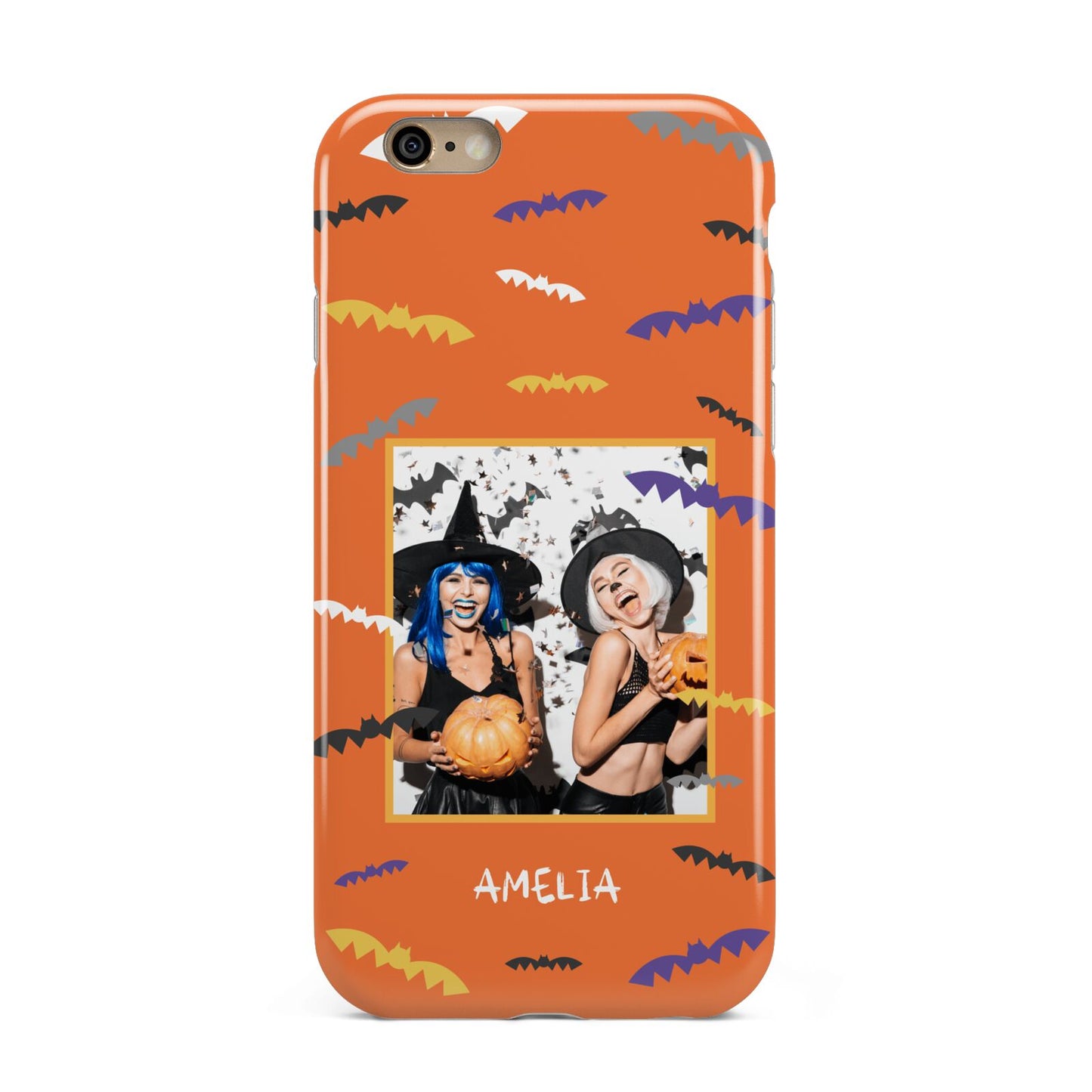 Personalised Halloween Bats Photo Upload Apple iPhone 6 3D Tough Case