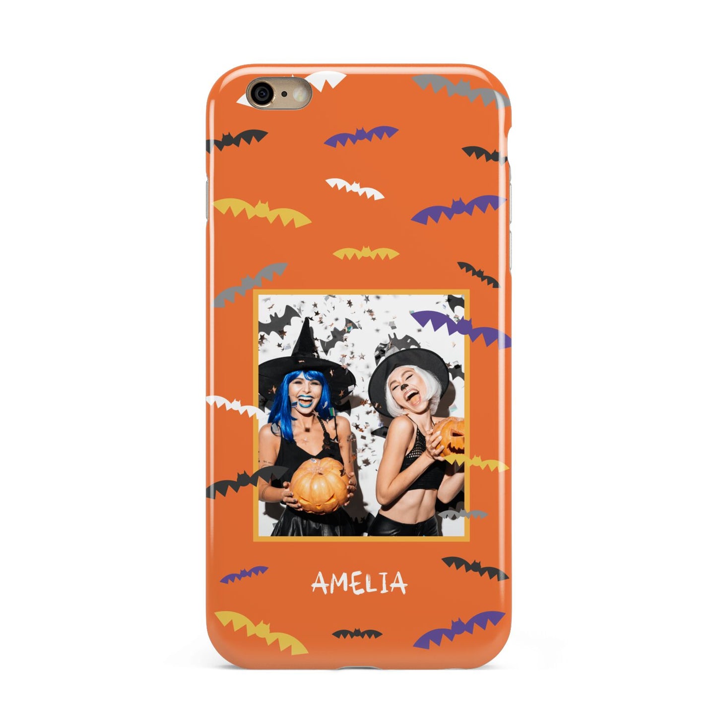 Personalised Halloween Bats Photo Upload Apple iPhone 6 Plus 3D Tough Case