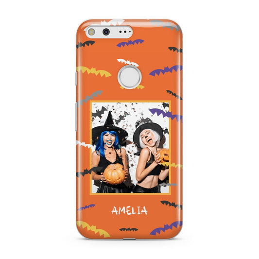 Personalised Halloween Bats Photo Upload Google Pixel Case