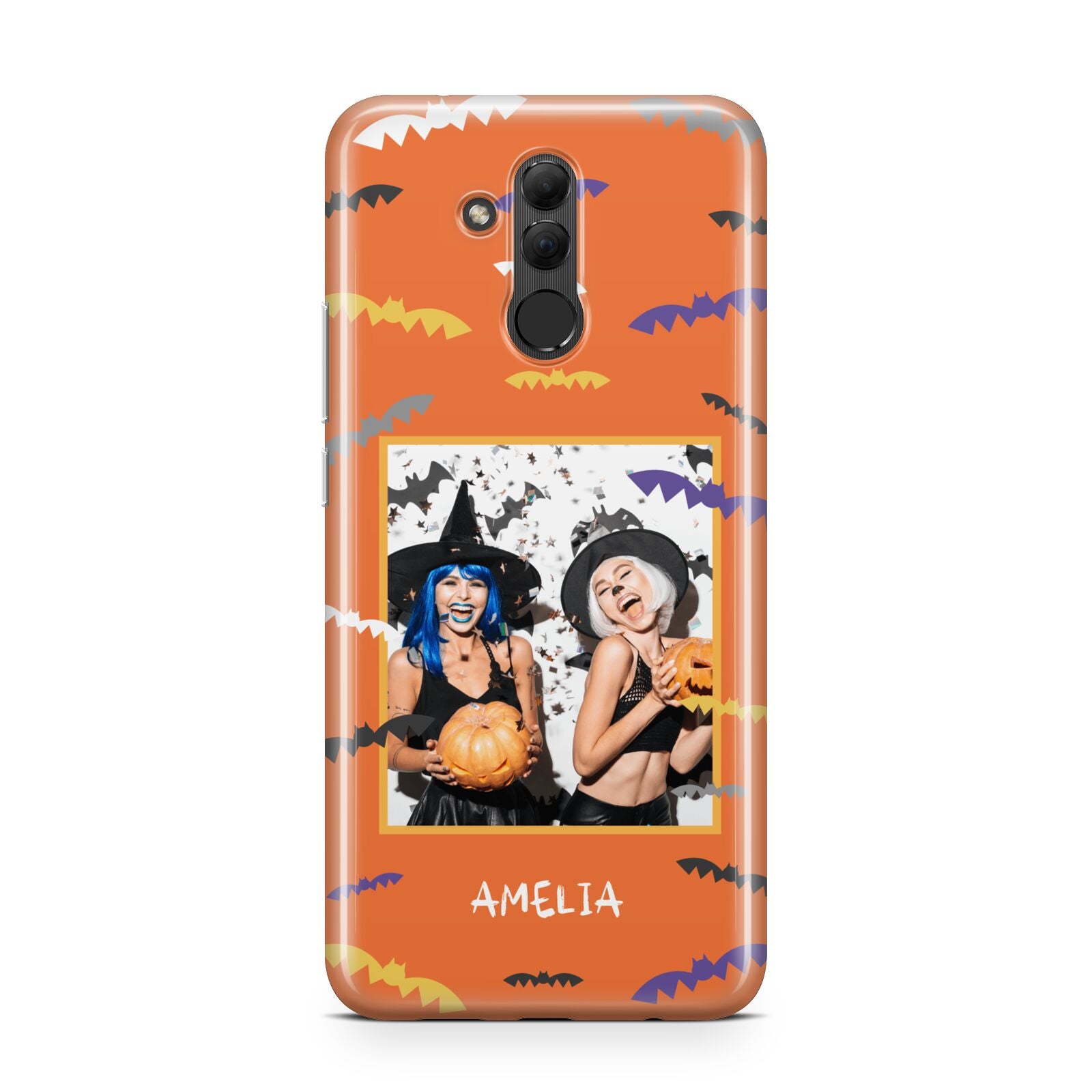 Personalised Halloween Bats Photo Upload Huawei Mate 20 Lite