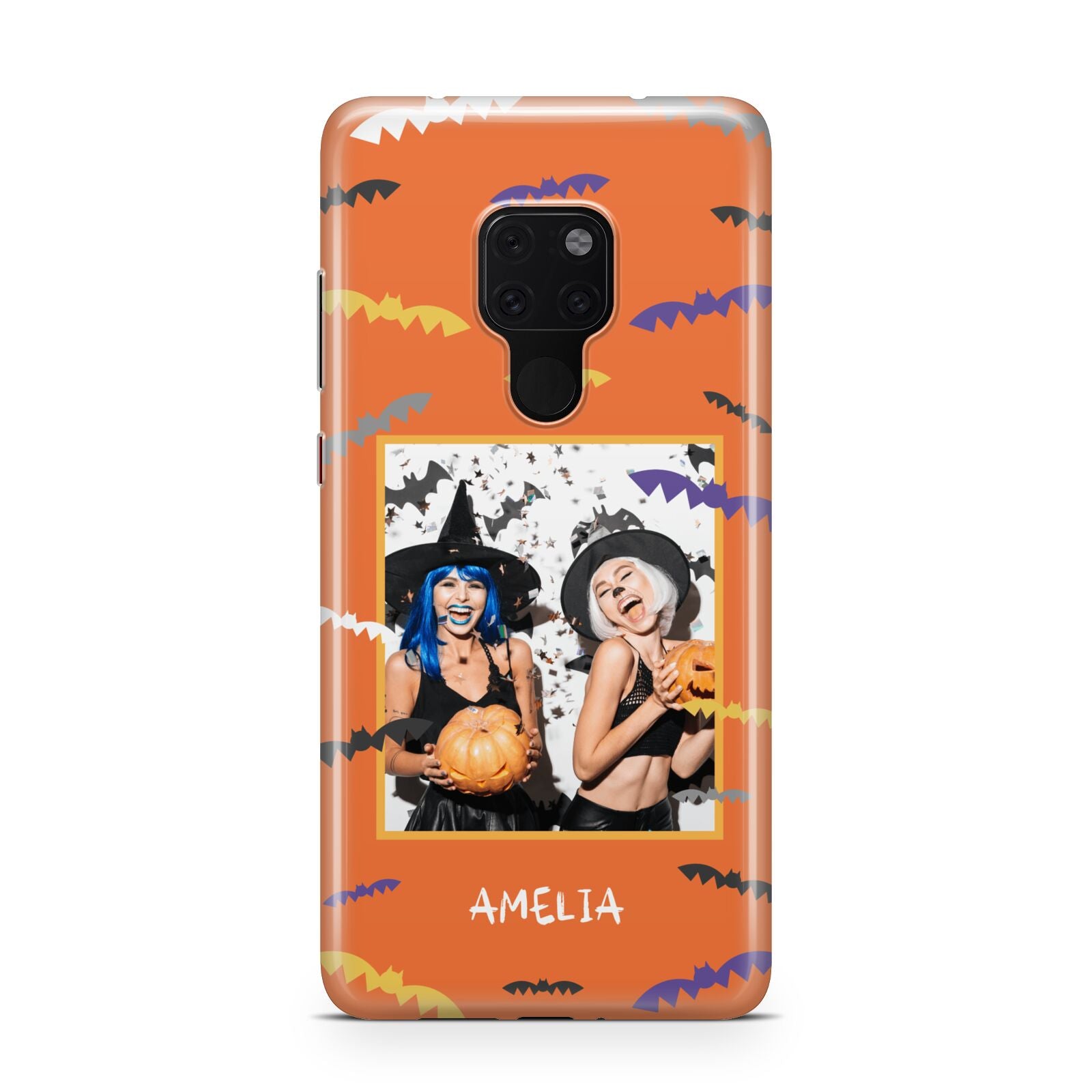 Personalised Halloween Bats Photo Upload Huawei Mate 20 Phone Case