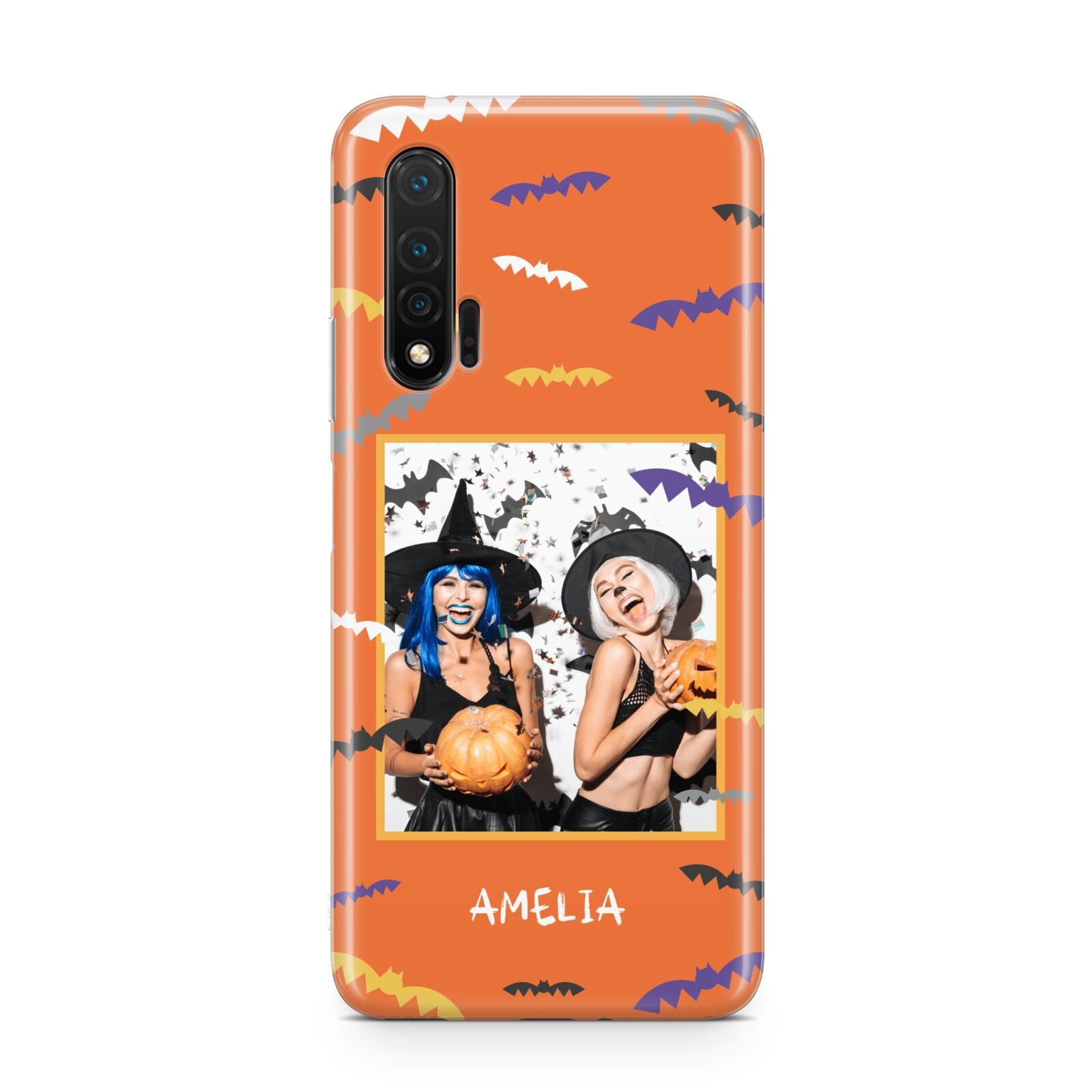 Personalised Halloween Bats Photo Upload Huawei Nova 6 Phone Case