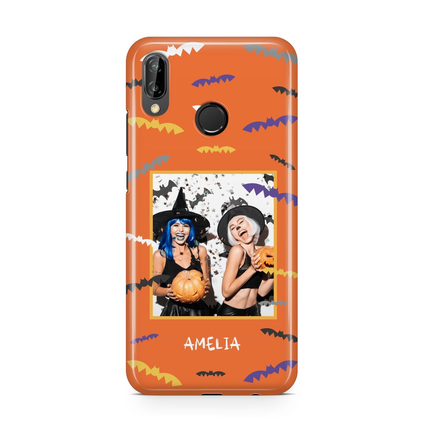 Personalised Halloween Bats Photo Upload Huawei P20 Lite Phone Case