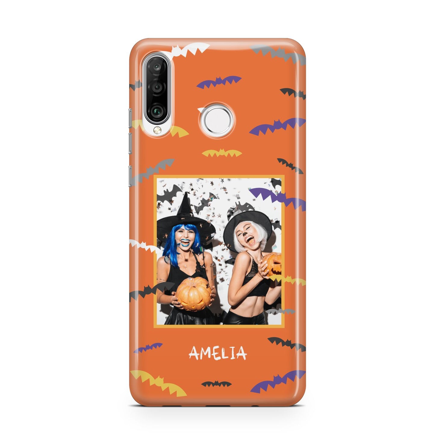 Personalised Halloween Bats Photo Upload Huawei P30 Lite Phone Case