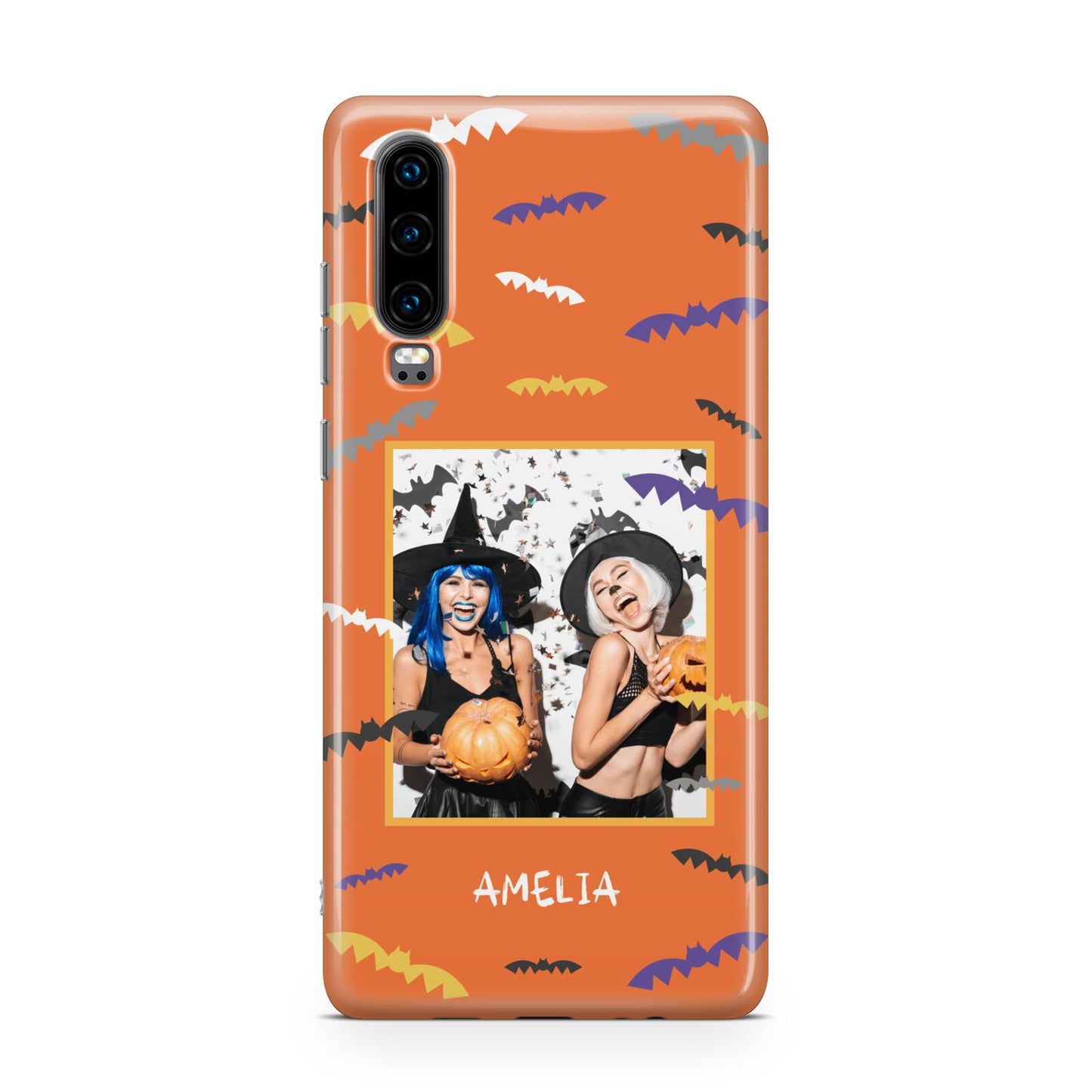 Personalised Halloween Bats Photo Upload Huawei P30 Phone Case