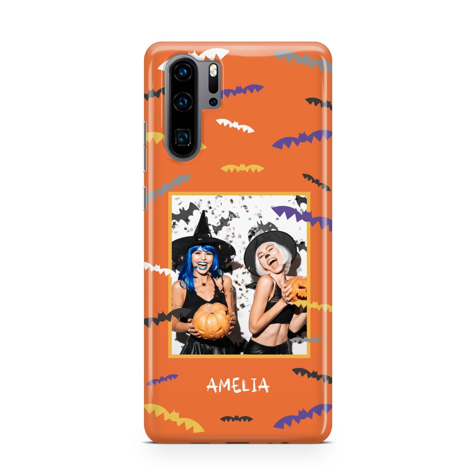 Personalised Halloween Bats Photo Upload Huawei P30 Pro Phone Case