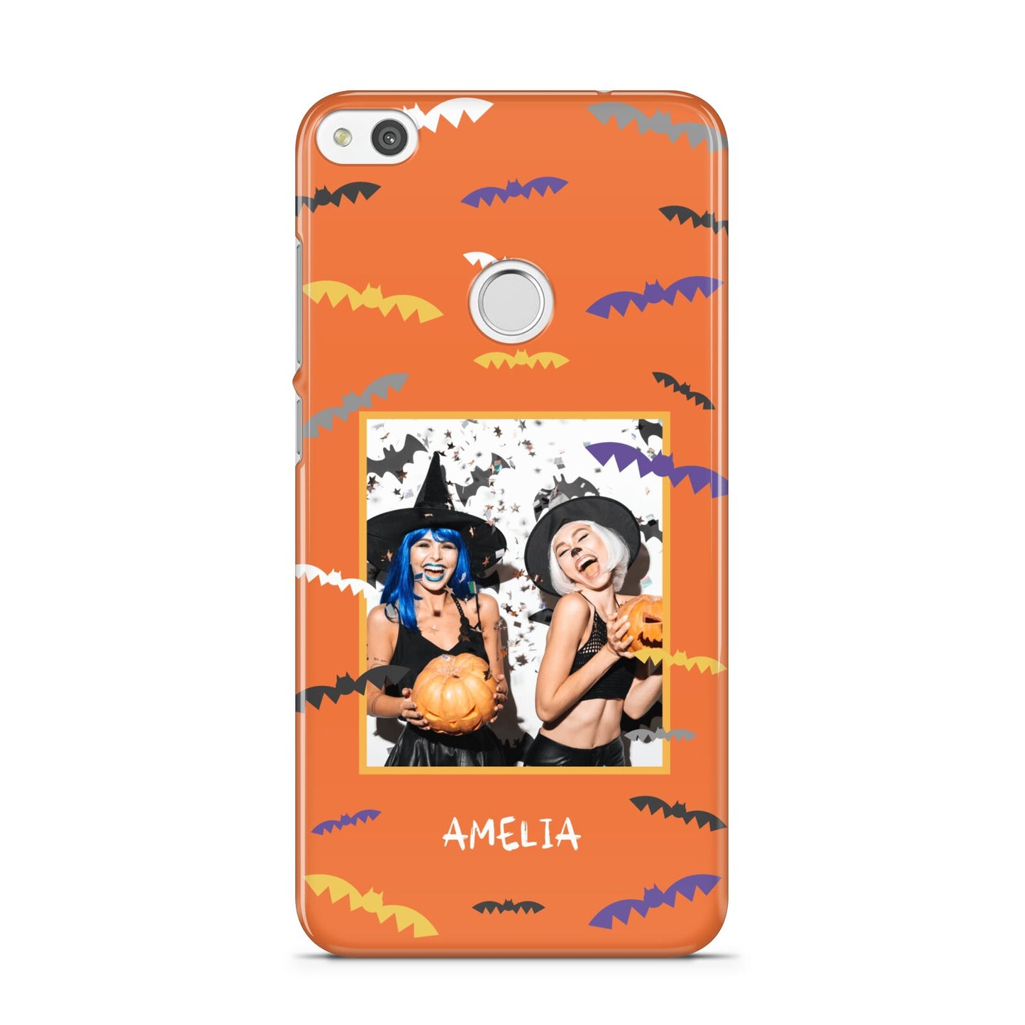 Personalised Halloween Bats Photo Upload Huawei P8 Lite Case