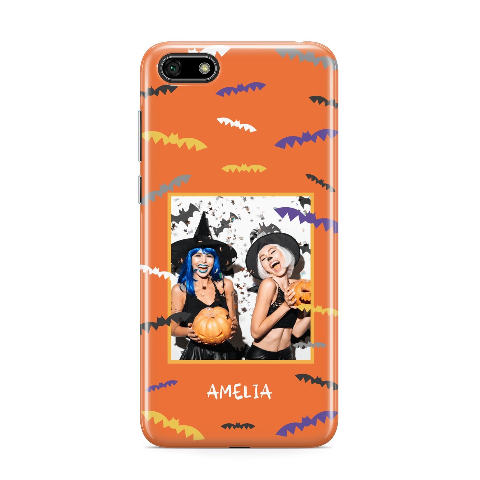 Personalised Halloween Bats Photo Upload Huawei Y5 Prime 2018 Phone Case