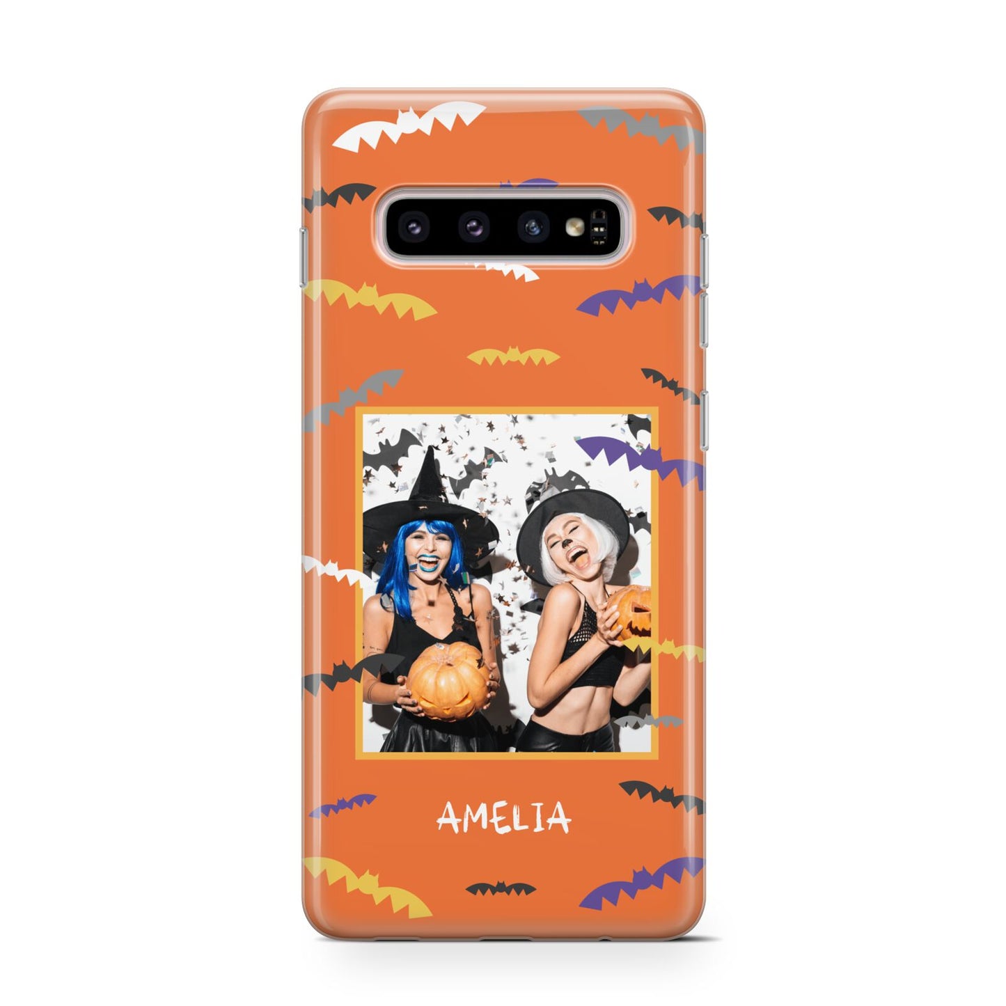 Personalised Halloween Bats Photo Upload Protective Samsung Galaxy Case