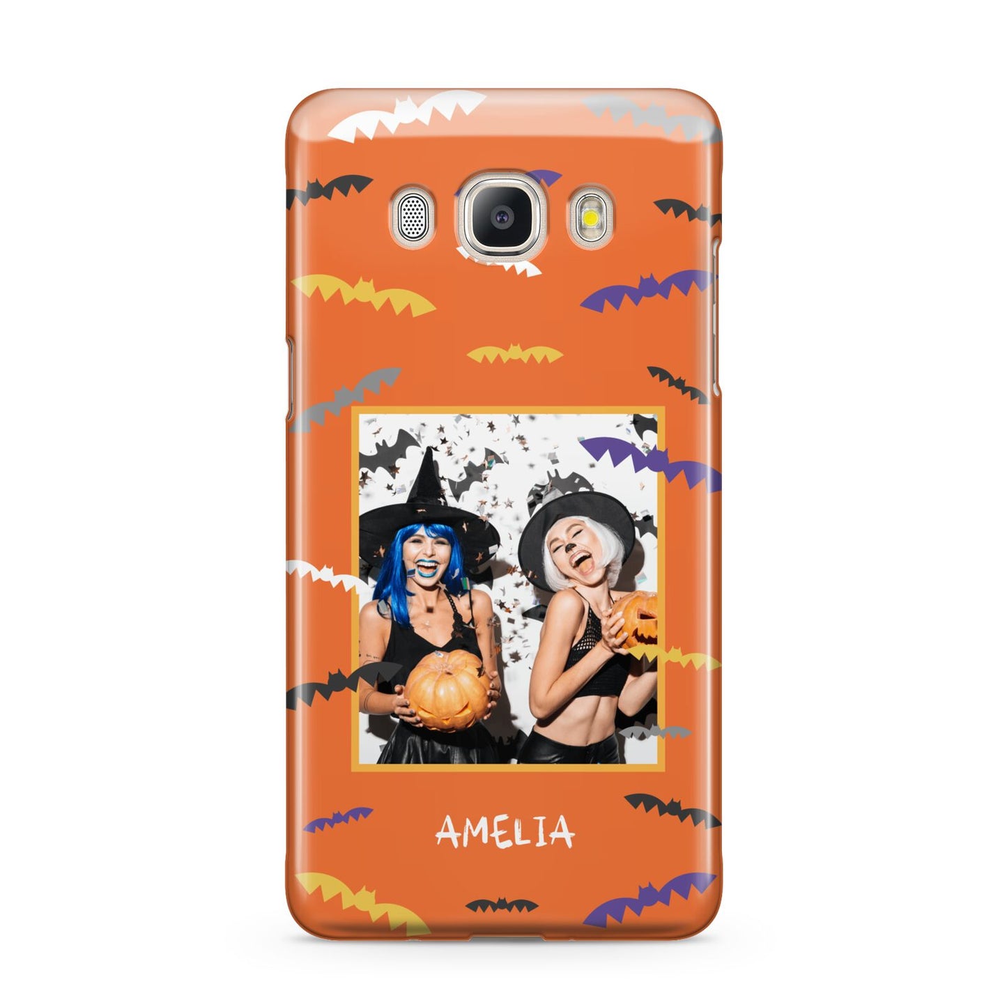 Personalised Halloween Bats Photo Upload Samsung Galaxy J5 2016 Case