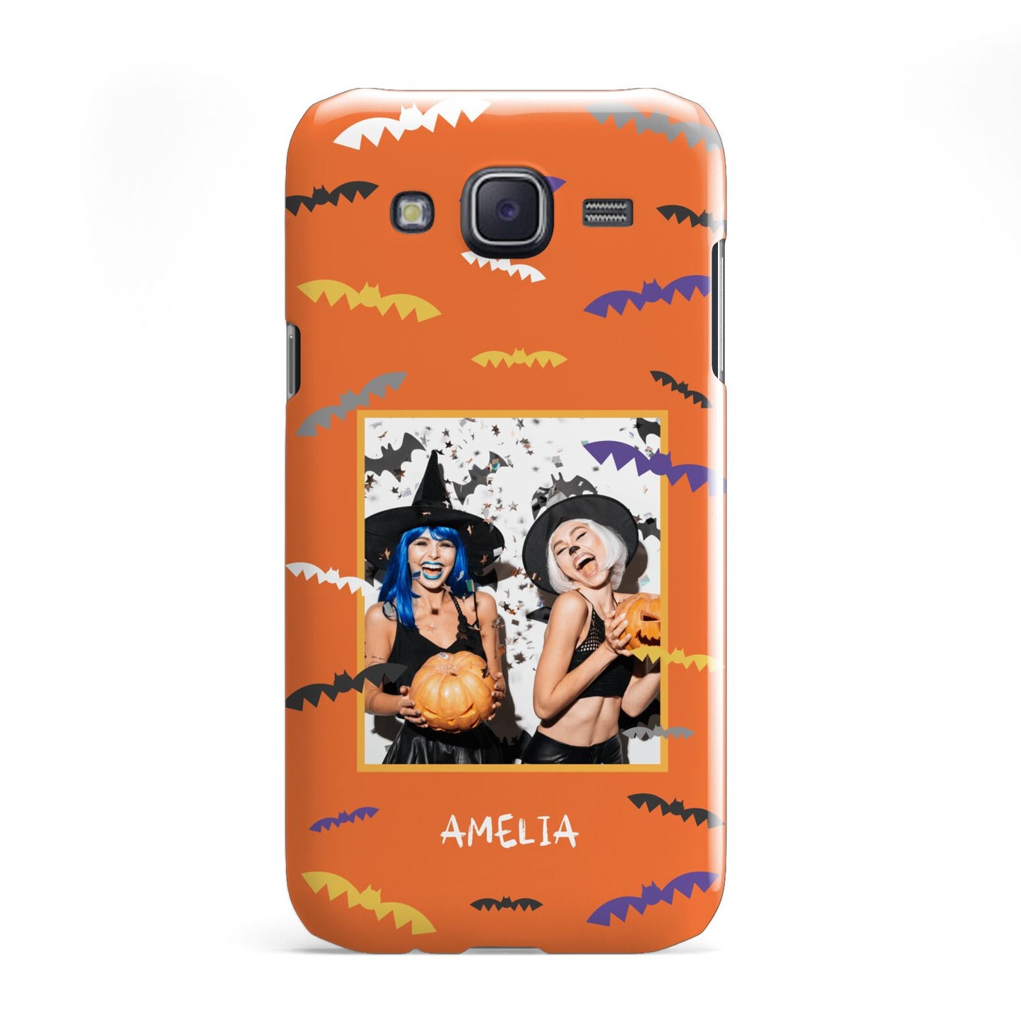 Personalised Halloween Bats Photo Upload Samsung Galaxy J5 Case