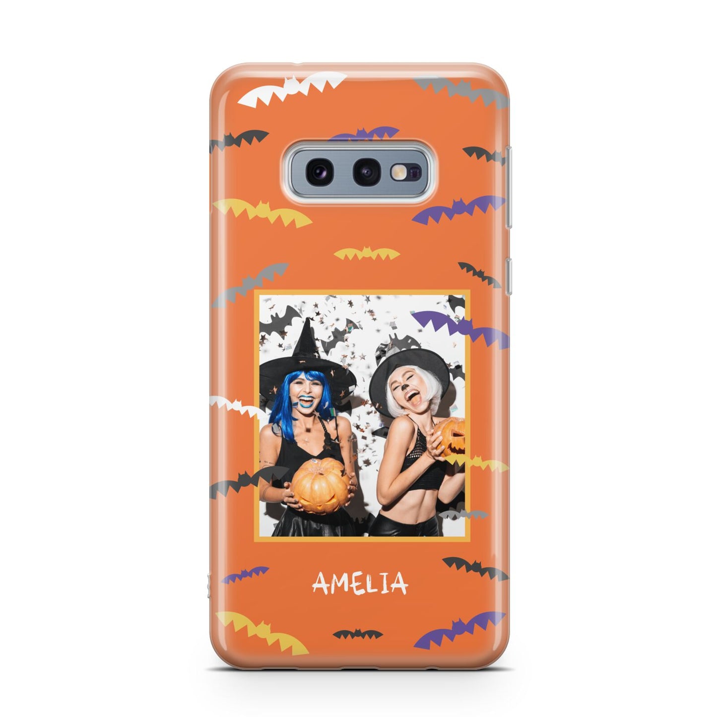 Personalised Halloween Bats Photo Upload Samsung Galaxy S10E Case