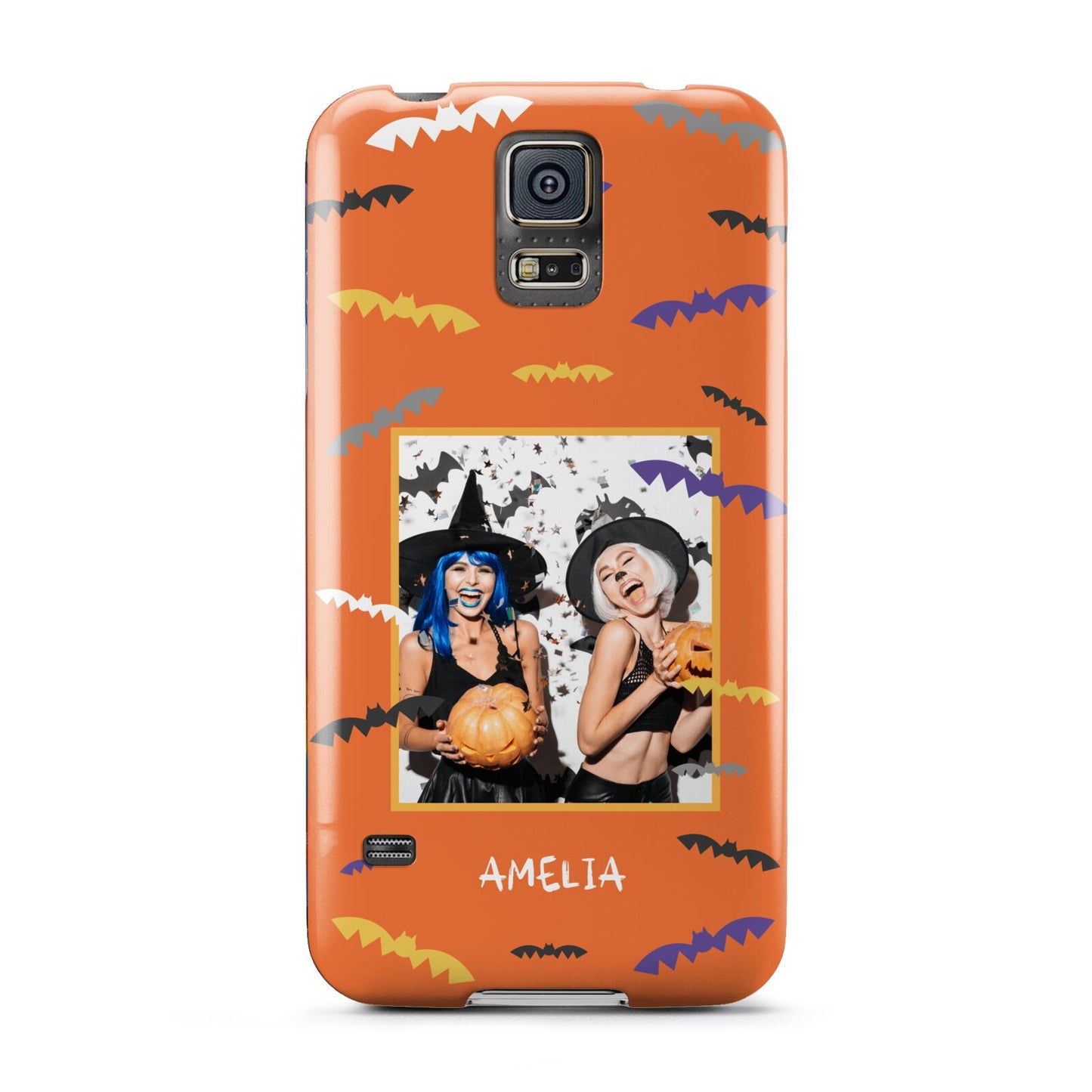 Personalised Halloween Bats Photo Upload Samsung Galaxy S5 Case