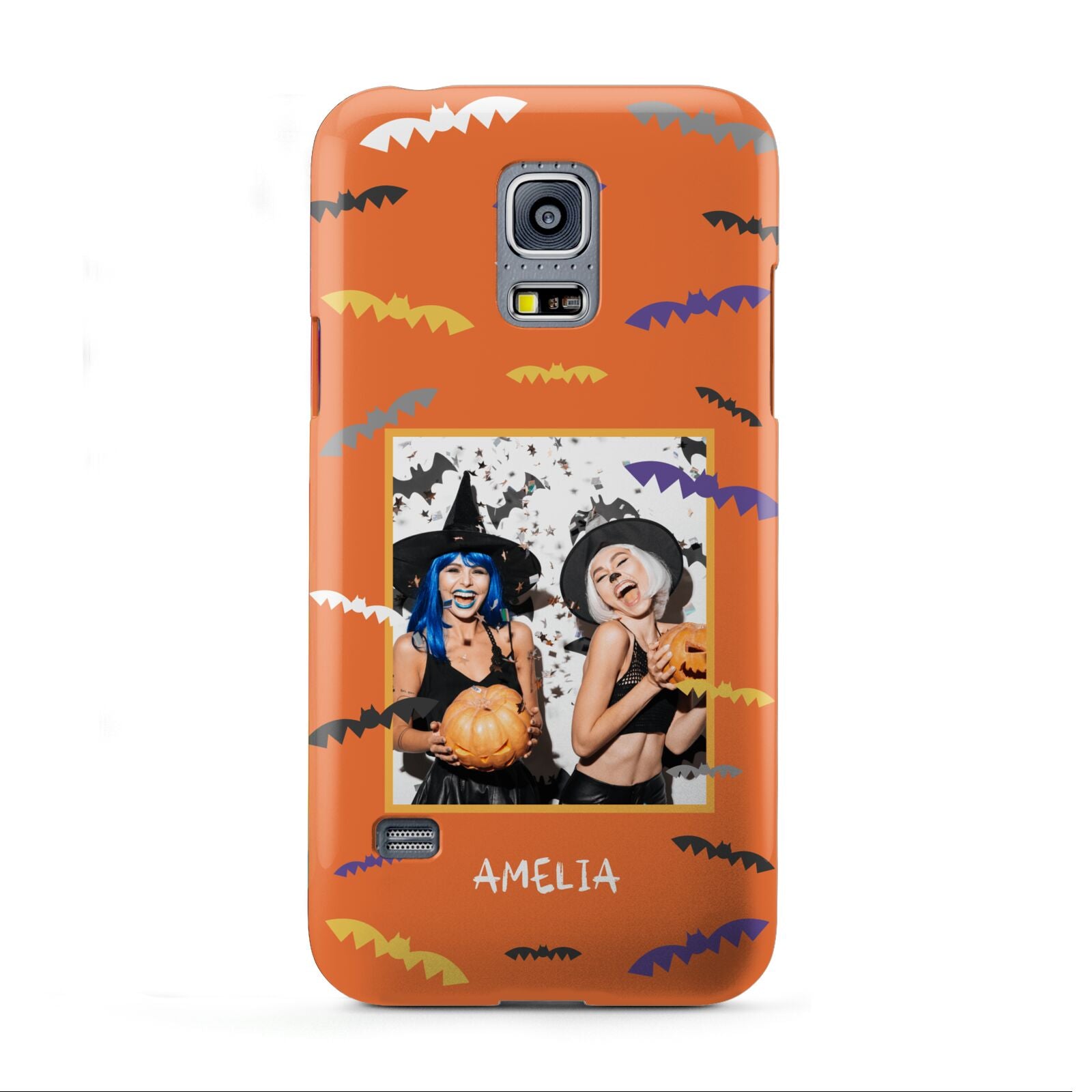 Personalised Halloween Bats Photo Upload Samsung Galaxy S5 Mini Case