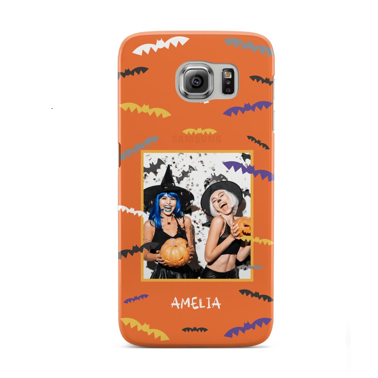 Personalised Halloween Bats Photo Upload Samsung Galaxy S6 Case