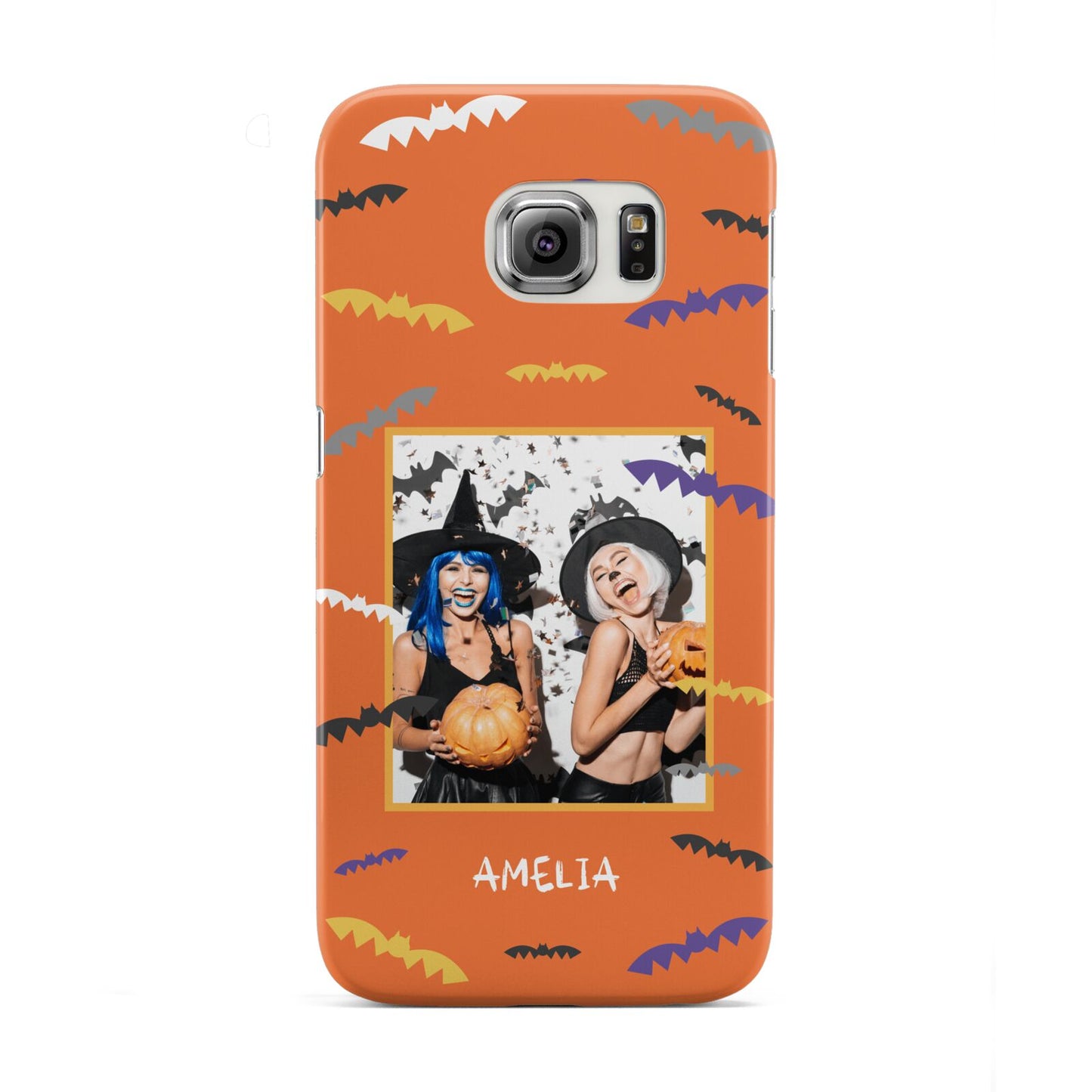 Personalised Halloween Bats Photo Upload Samsung Galaxy S6 Edge Case