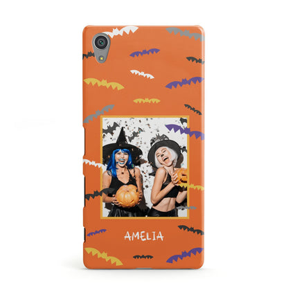 Personalised Halloween Bats Photo Upload Sony Xperia Case