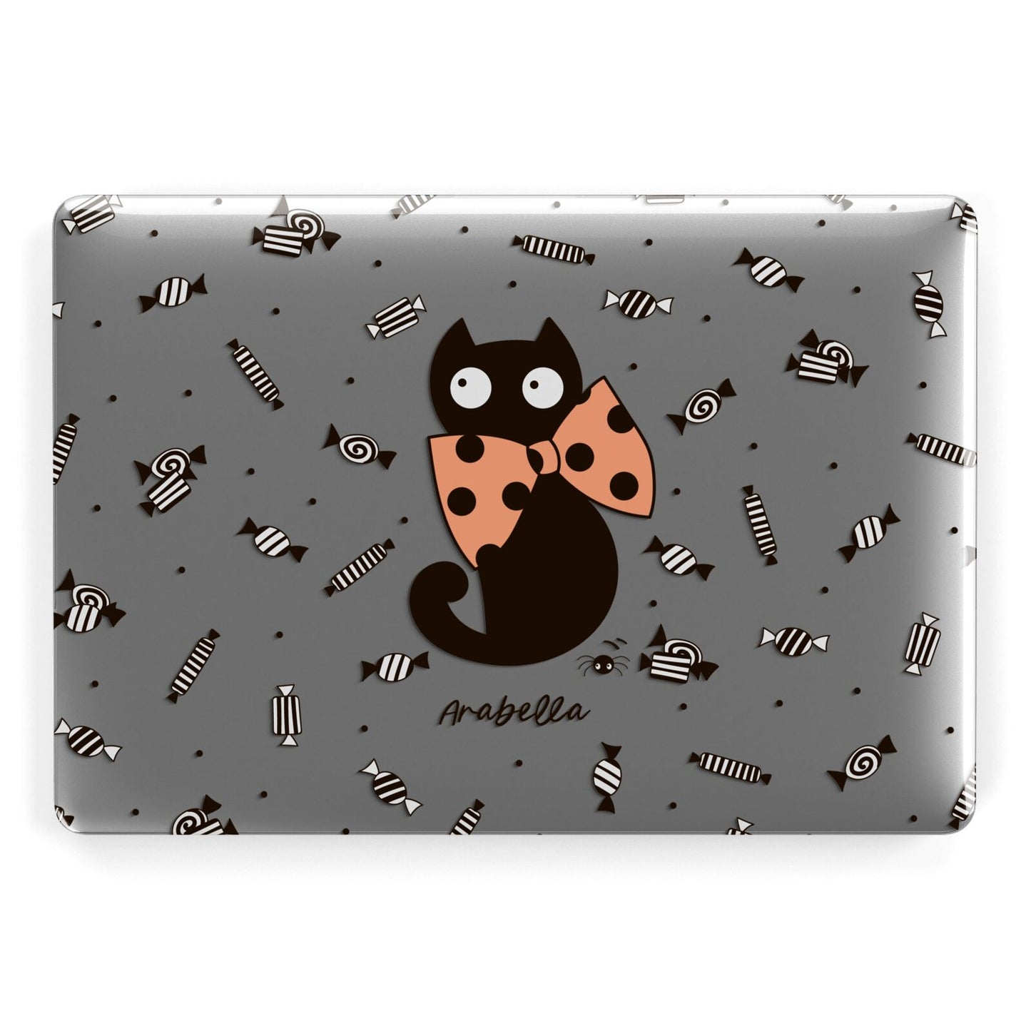 Personalised Halloween Cat Apple MacBook Case