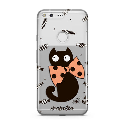 Personalised Halloween Cat Google Pixel Case