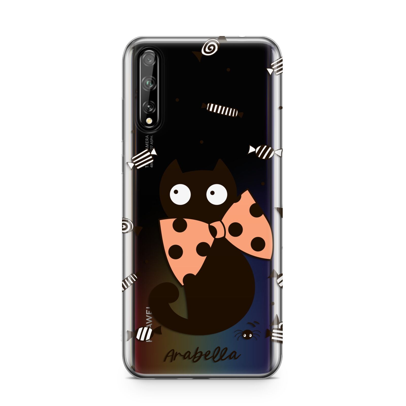 Personalised Halloween Cat Huawei Enjoy 10s Phone Case