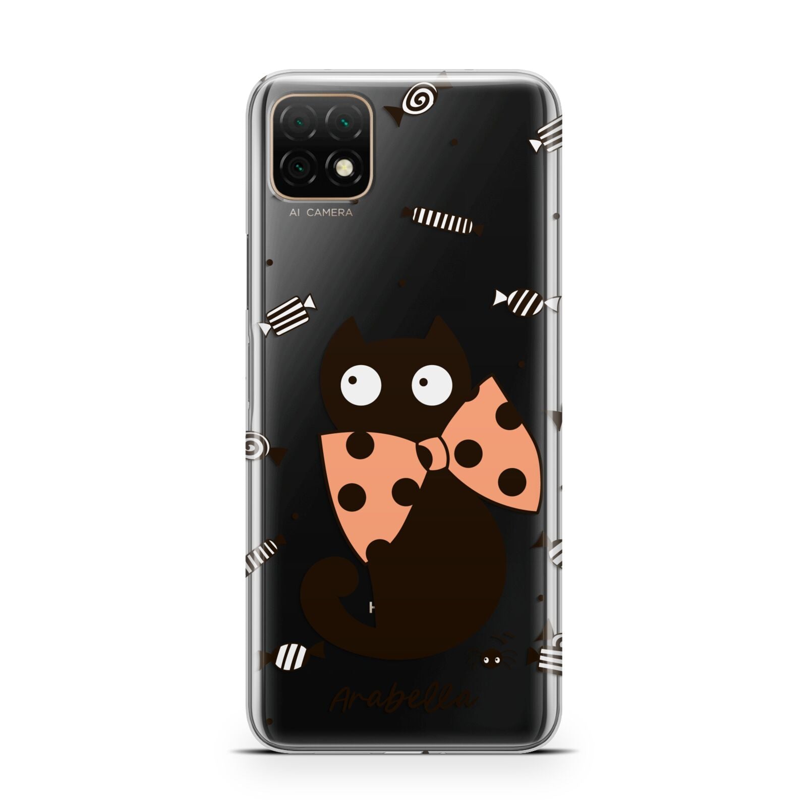 Personalised Halloween Cat Huawei Enjoy 20 Phone Case