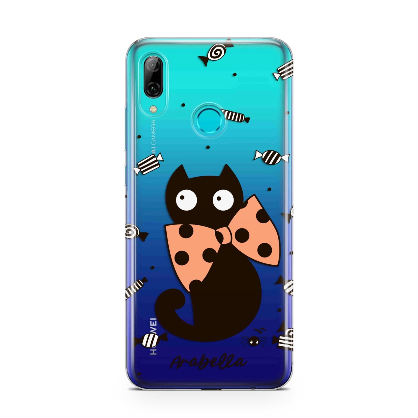 Personalised Halloween Cat Huawei P Smart 2019 Case