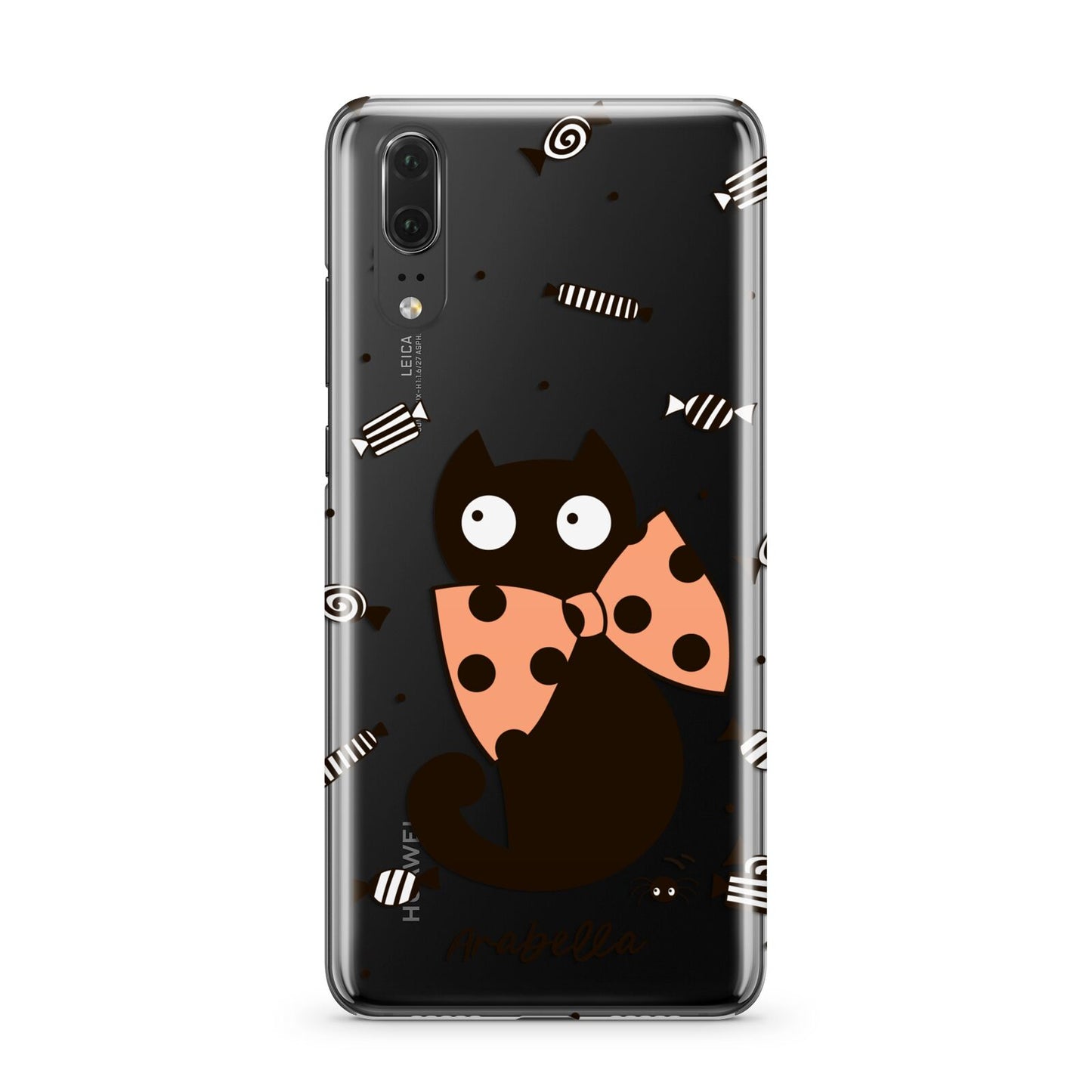 Personalised Halloween Cat Huawei P20 Phone Case