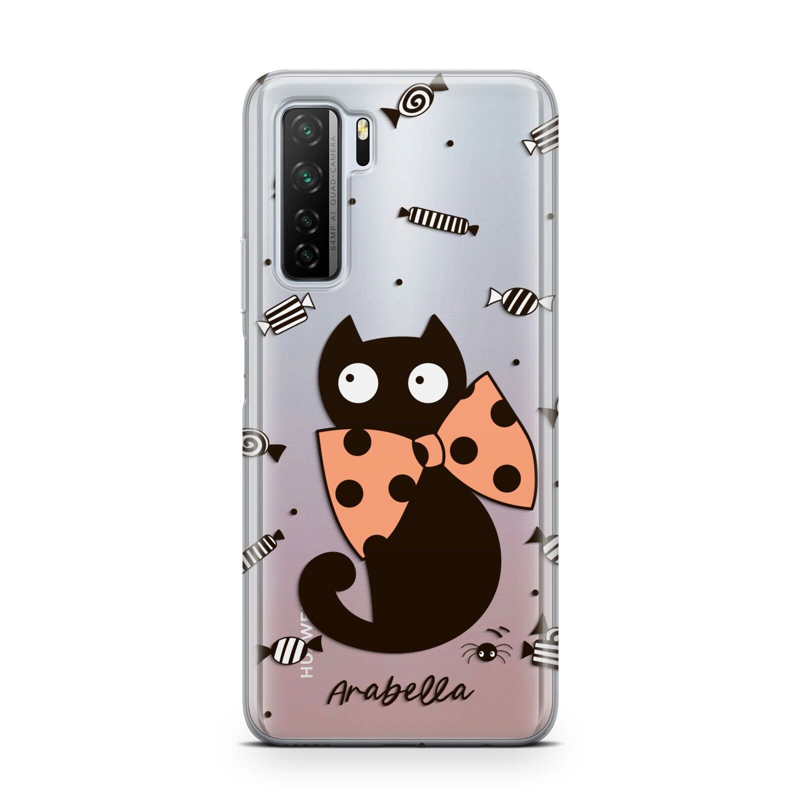 Personalised Halloween Cat Huawei P40 Lite 5G Phone Case