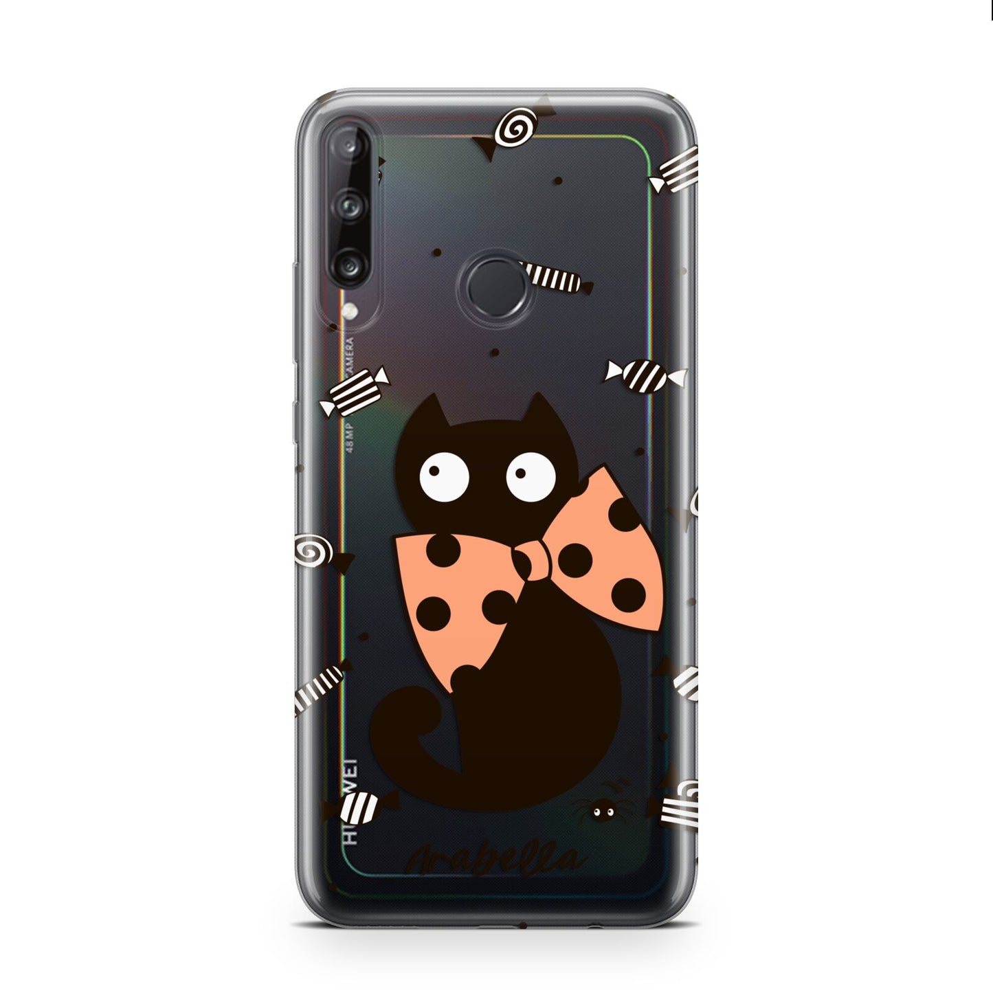 Personalised Halloween Cat Huawei P40 Lite E Phone Case