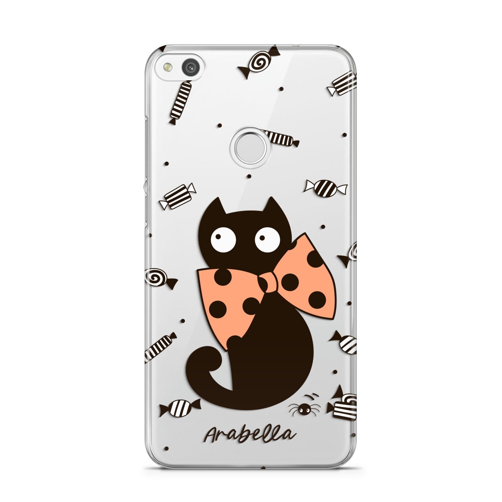 Personalised Halloween Cat Huawei P8 Lite Case