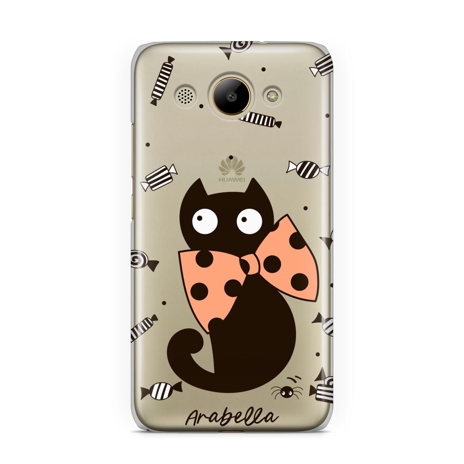 Personalised Halloween Cat Huawei Y3 2017