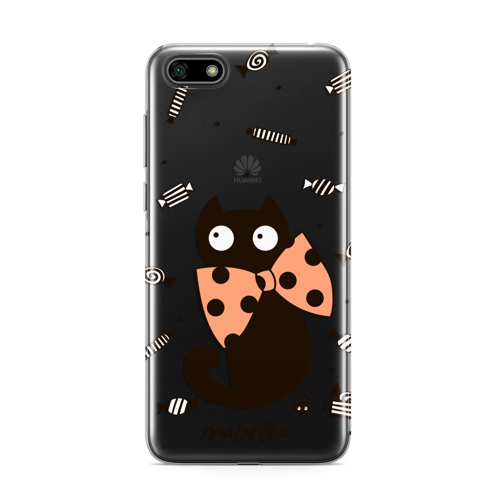 Personalised Halloween Cat Huawei Y5 Prime 2018 Phone Case