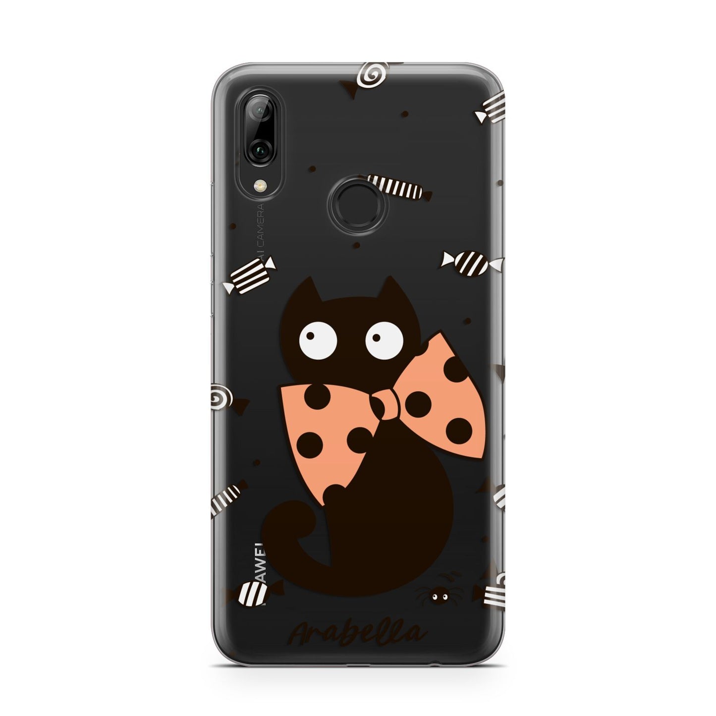 Personalised Halloween Cat Huawei Y7 2019