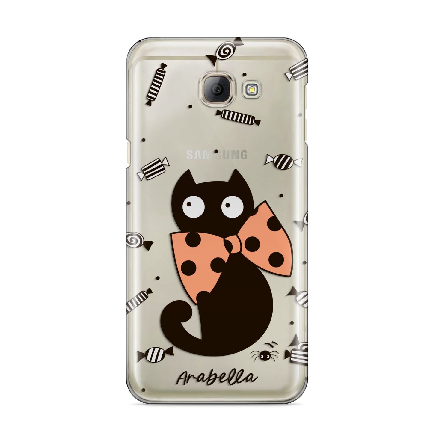 Personalised Halloween Cat Samsung Galaxy A8 2016 Case