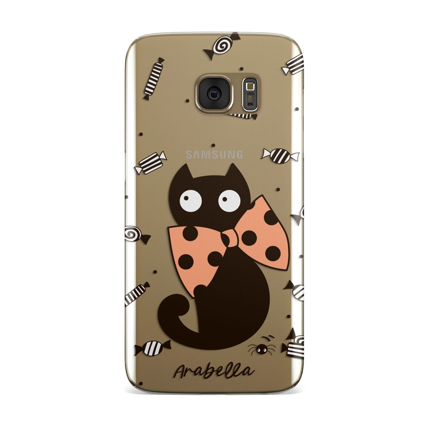 Personalised Halloween Cat Samsung Galaxy Case