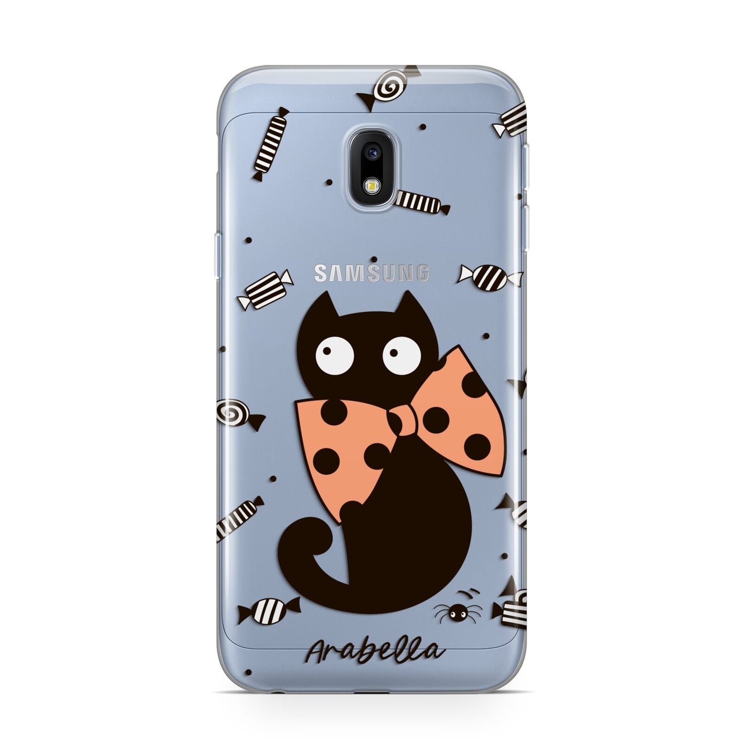 Personalised Halloween Cat Samsung Galaxy J3 2017 Case