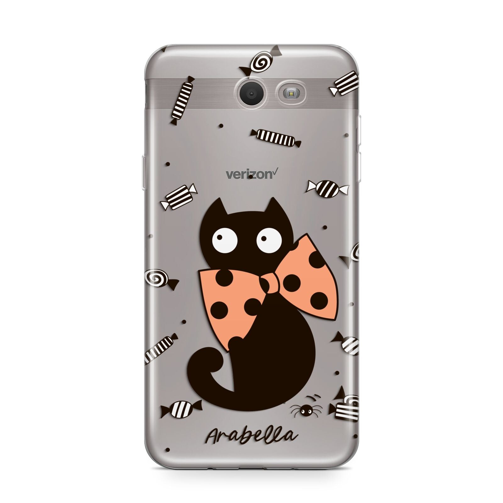 Personalised Halloween Cat Samsung Galaxy J7 2017 Case