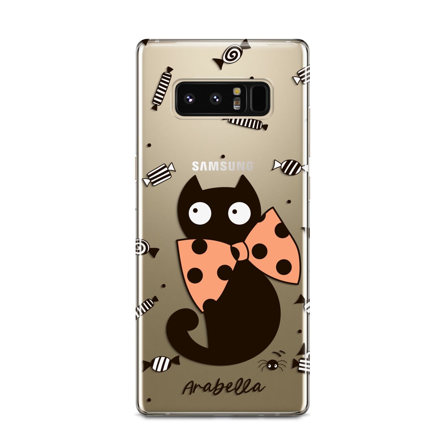 Personalised Halloween Cat Samsung Galaxy Note 8 Case