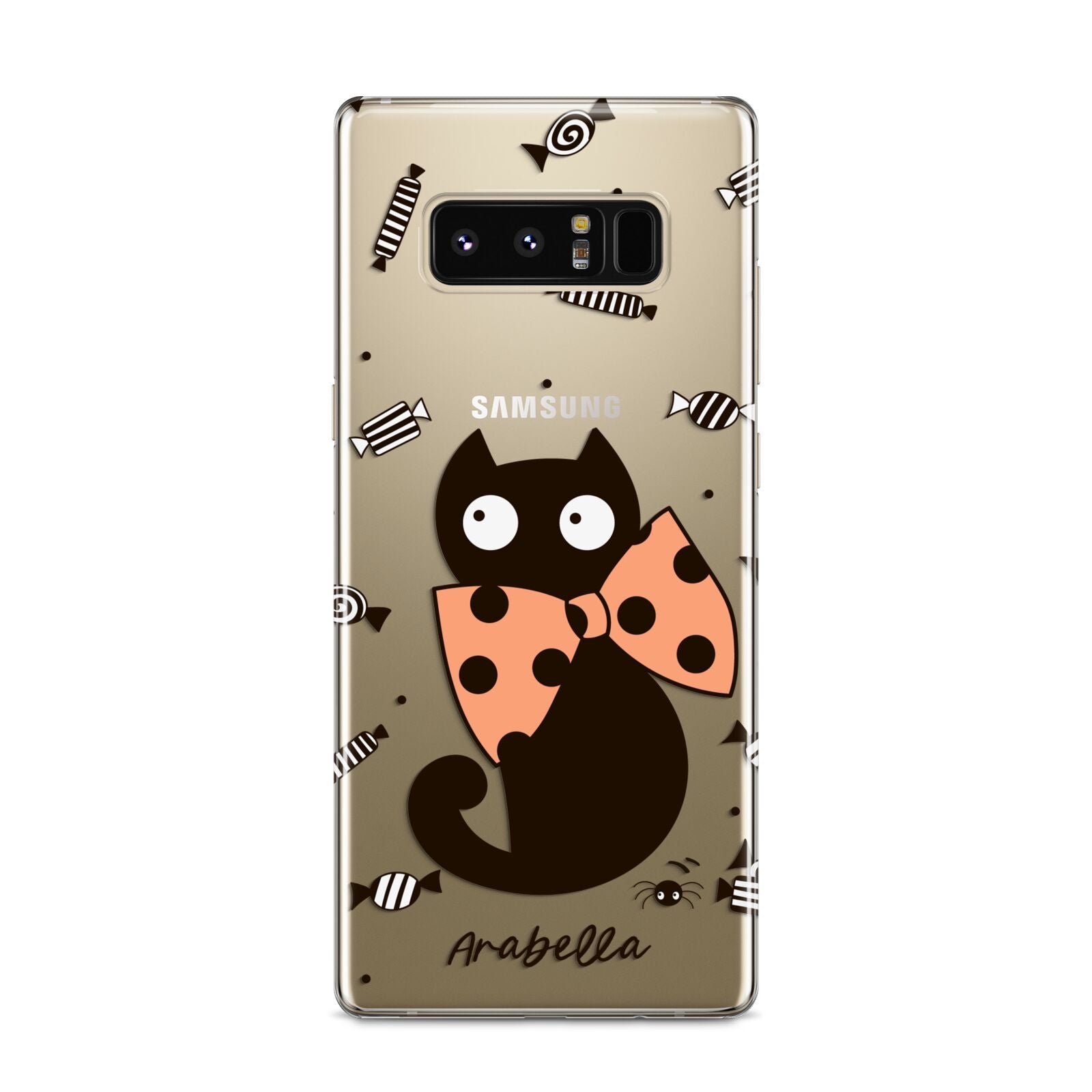 Personalised Halloween Cat Samsung Galaxy S8 Case