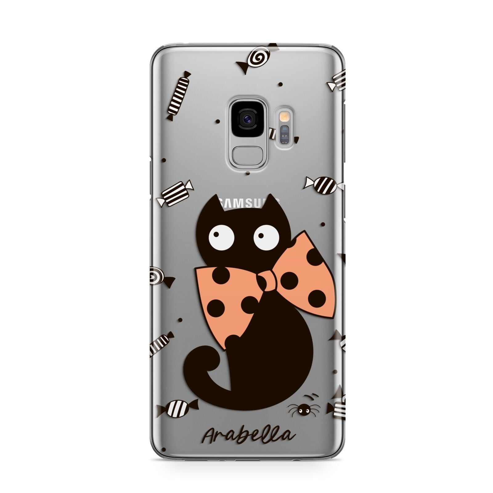 Personalised Halloween Cat Samsung Galaxy S9 Case