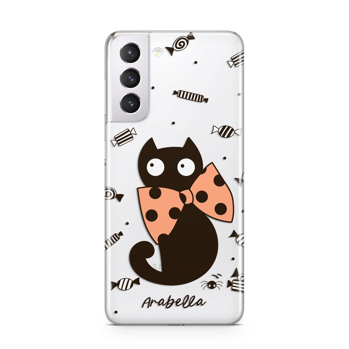 Personalised Halloween Cat Samsung S21 Case