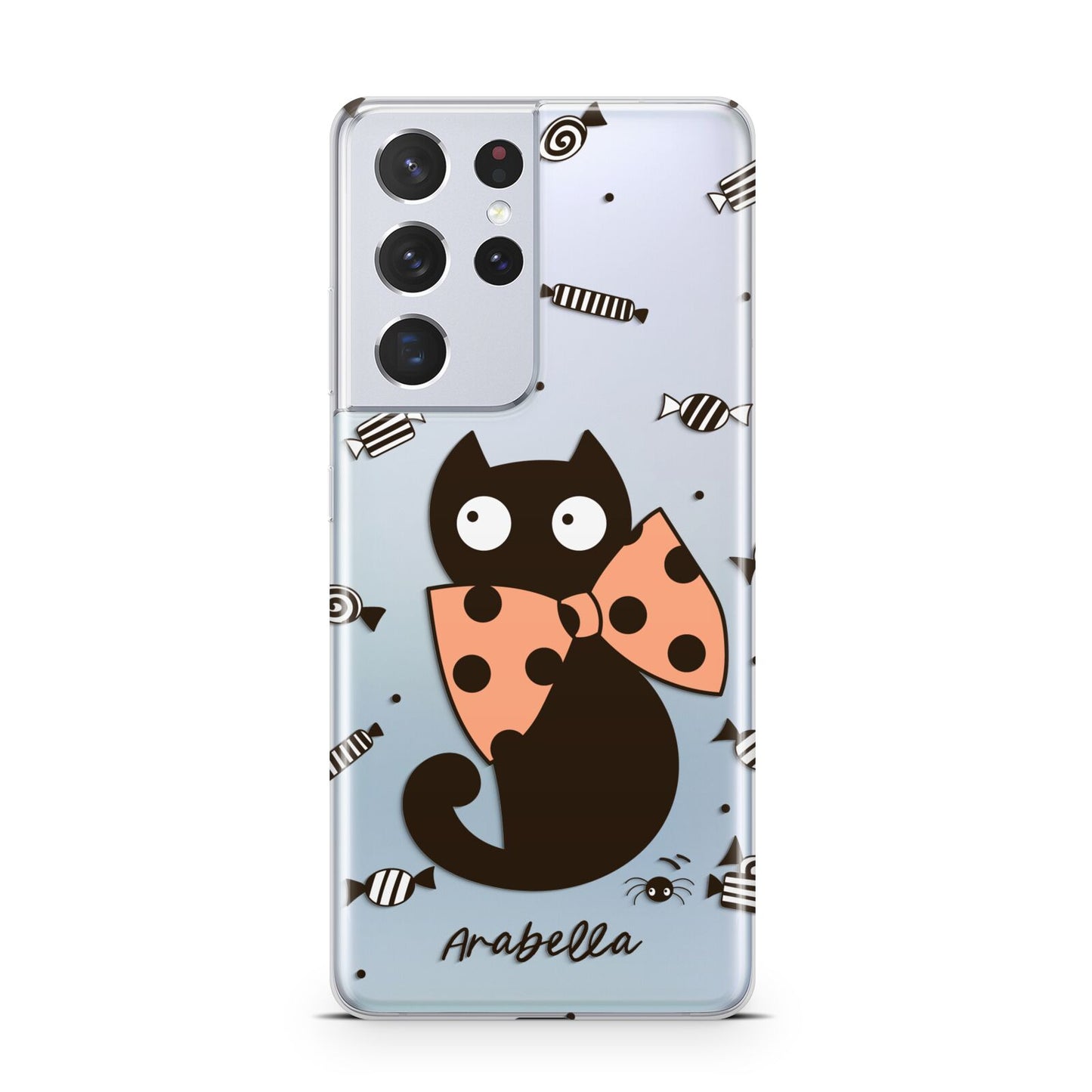 Personalised Halloween Cat Samsung S21 Ultra Case