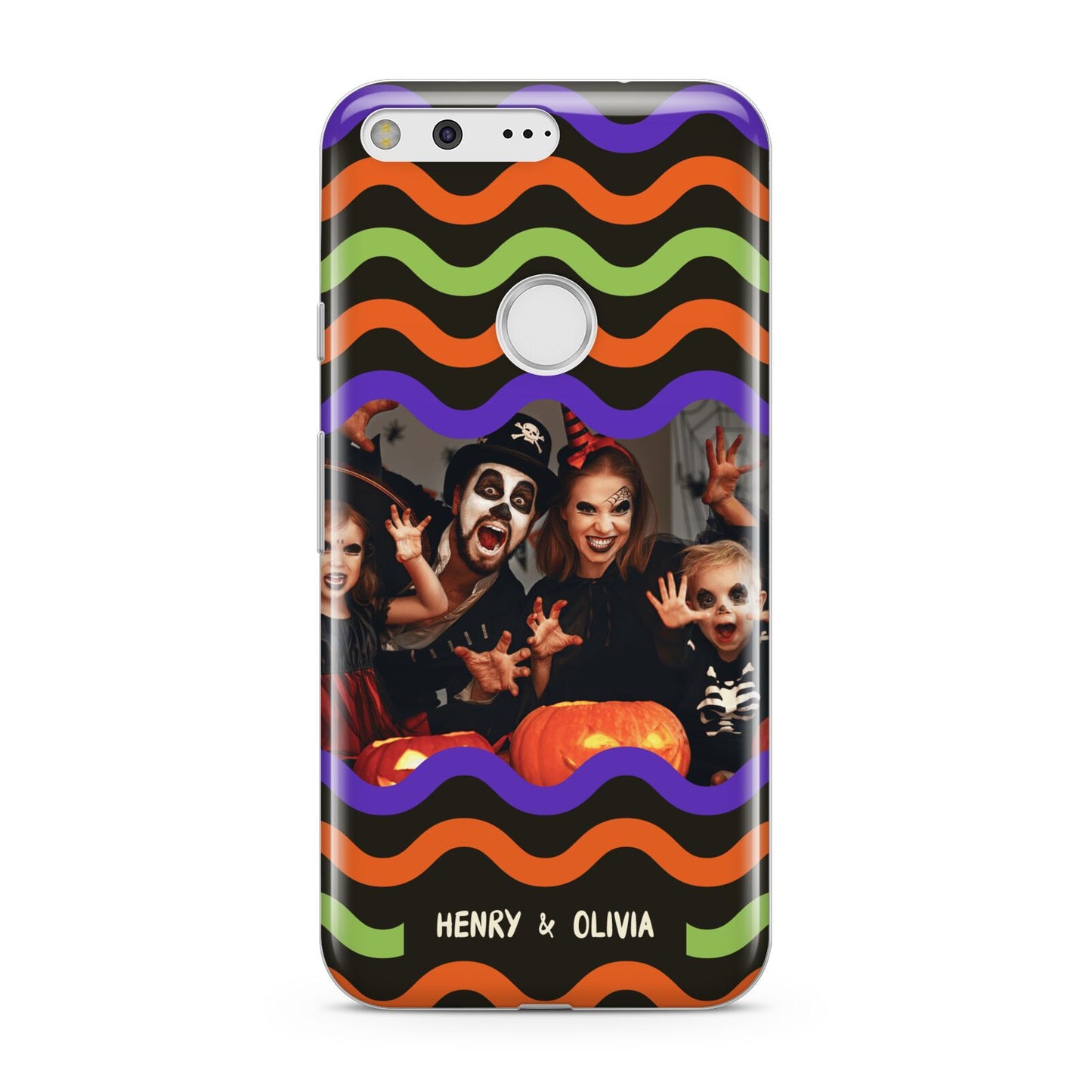 Personalised Halloween Colours Photo Google Pixel Case