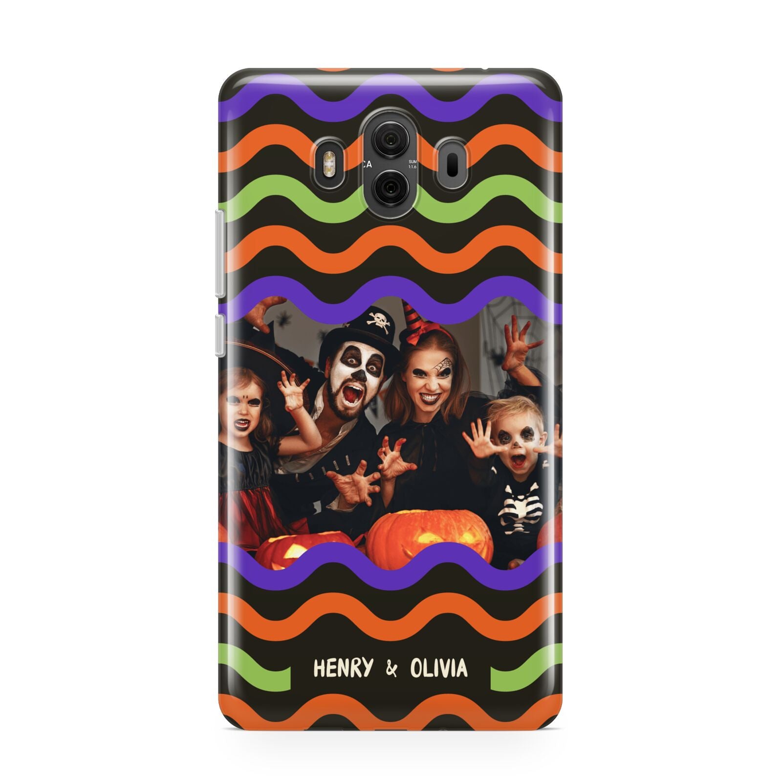 Personalised Halloween Colours Photo Huawei Mate 10 Protective Phone Case